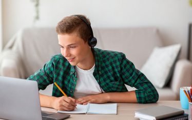 High School Studying headphones